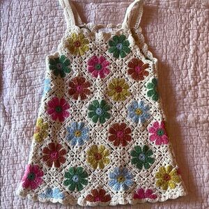 Zara Floral Crochet Dress